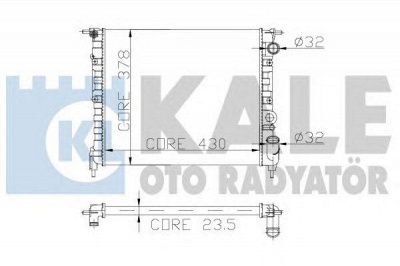 KALE OTO RADYATOR 161700 -  Радиатор, охлаждение двигателя